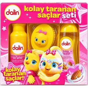 Dalin Kolay Taranan Saçlar Seti (Şampuan + Sprey + Tarak) Avantaj Paket (2 Li Set)