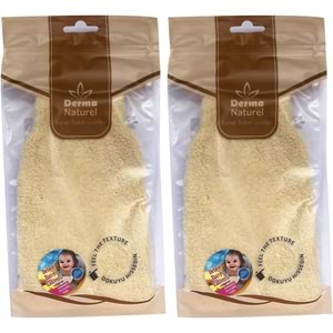Derma Naturel Bebek Banyo Eldiveni Hassas Ciltlere Özel (15*24CM) MS-01 (2 Li Set)