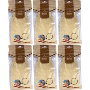 Derma Naturel Bebek Banyo Eldiveni Hassas Ciltlere Özel (15*24CM) MS-01 (6 Lı Set)