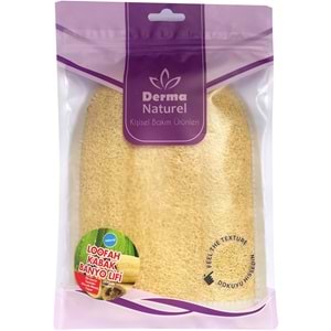 Derma Naturel Loofah Kabak Havlu Banyo Eldiveni (15*24CM) MS-11 (6 Lı Set)