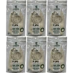 Derma Naturel Therapy Saf Yün Banyo Eldiveni T-485 (6 Lı Set)