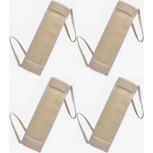 Derma Naturel Loofah İpli Kemer (Kabak) MS-12 (4 Lü Set)