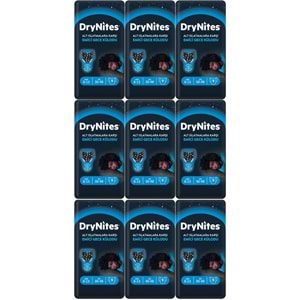 Drynites Emici Gece Külodu/Külot Bez Erkek 8-13 Yaş 30-48KG Large 81 Adet 9PK*9 AltIslatmalara Karşı
