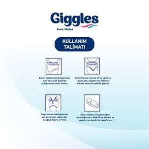 Giggles Yetişkin Bezi Emici Külot S - Küçük - Small 360 Adet