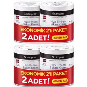 Neutrogena Norveç Formülü Hızlı Emilen Bakım Kremi 200ML+200ML 400ML Avantaj PK (2 Li Set)
