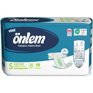 Önlem Yetişkin Bezi Bel Bantlı Tekstil Yüzey S - Small - Küçük 90 Adet (3PK*30)