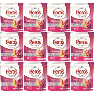 Peros Pratik Matik Çamaşır Deterjanı Kapsülü - Tableti 312 Adet Renkliler (12PK*26)