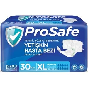 Prosafe Yetişkin Bezi Bel Bantlı Tekstil Yüzey XL-Extra Large Boy 90 Adet (3PK*30)