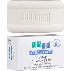 Sebamed Clear Face Kompakt Yüz Temizleme Barı Sabun Sivilceye Yatkın Cilt 100GR (5 Li Set)