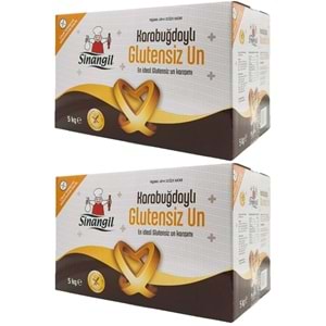 Sinangil Glutensiz Un 10KG (10000GR) Kutu Karabuğdaylı (2PK*5Kg)