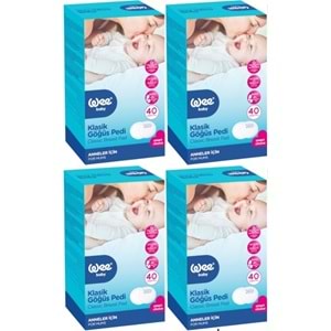 Wee Baby Klasik Göğüs Pedi (40 Lı) 160 Adet (4PK*40)