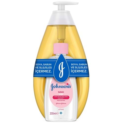 Johnsons Baby Bebek Şampuanı Klasik 750ML + Bebek Yağı 200ML