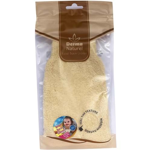 Derma Naturel Bebek Banyo Eldiveni Hassas Ciltlere Özel (15*24CM) MS-01