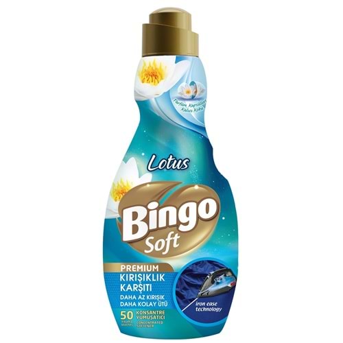 Bingo Soft Çamaşır Yumuşatıcı Konsantre 1200 ML Kırışıklık Karşıtı