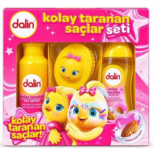 Dalin Kolay Taranan Saçlar Seti (Şampuan + Sprey + Tarak) Avantaj Paket