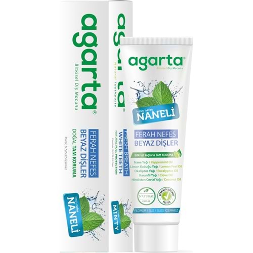 Agarta Doğal Diş Macunu 100ML Naneli