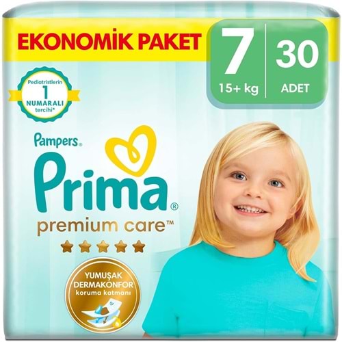 Prima Premium Care Bebek Bezi 7 Beden 15+ KG XXXLarge 30 Adet Ekonomik Pk