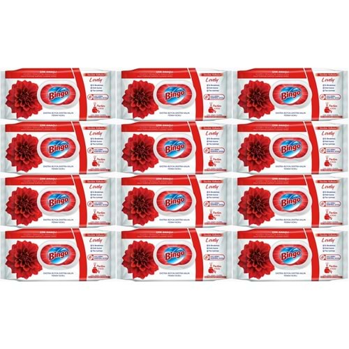 Bingo Clean Yüzey Temizlik Havlusu 96 Yaprak Sevilen Kokular Lovely - Gül (12 Li Set) 1152 Yaprak