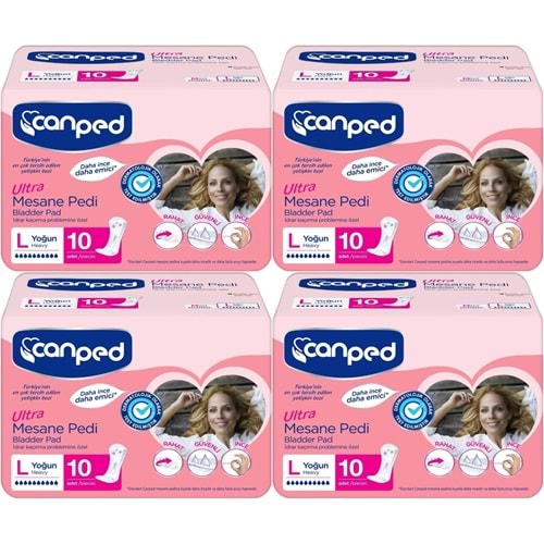 Canped Mesane Pedi Ultra L - Large - Büyük - Yoğun 40 Adet (4PK*10)