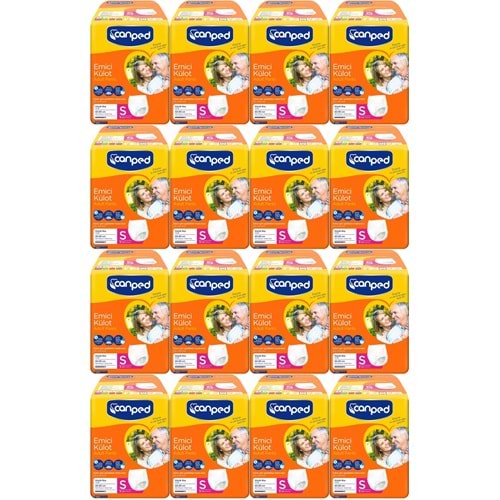 Canped Emici Külot Yetişkin Bezi S-Küçük Small 144 Adet (16PK*9)