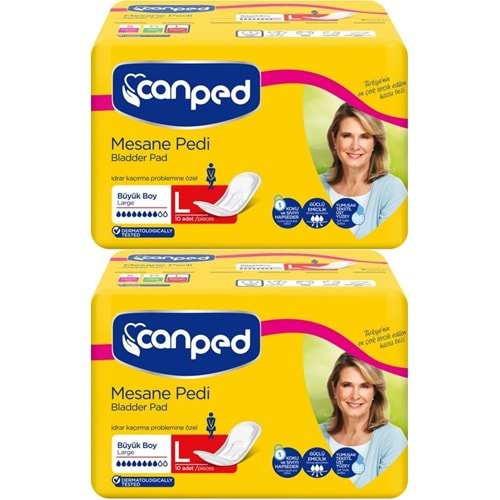 Canped Mesane Pedi Klasik L - Large - Büyük Boy 20 Adet