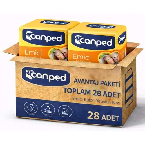 Canped Emici Külot Pants Yetişkin Bezi L - Büyük - Large Ekonomik Pk 28 Adet (2PK*14)