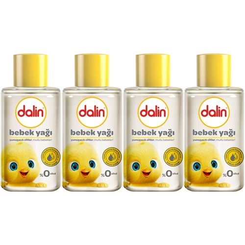 Dalin Bebek Yağı 50ML Klasik Mini (4 Lü Set)
