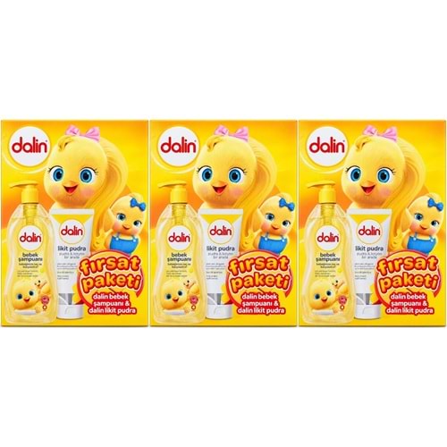 Dalin Bebek Şampuanı 700 ML + Likit Pudra 100 ML Fırsat Paketi (3 Lü Set)