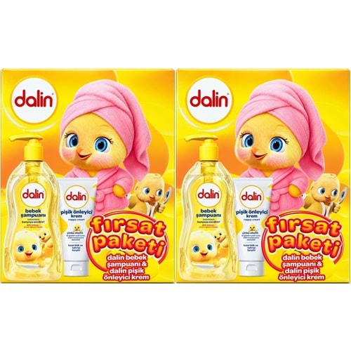 Dalin Bebek Şampuanı 700 ML + Pişik Önleyici Krem 100 ML Fırsat Paketi (2 Li Set)