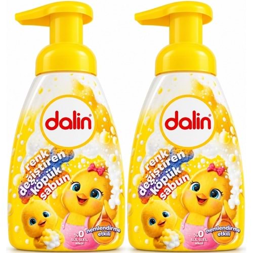 Dalin Köpük Sabun 200 ML Renk Değiştiren (Çocuklar İçin) (2 Li Set)