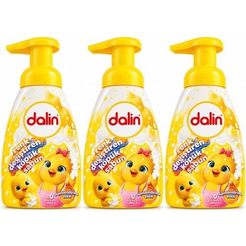 Dalin Köpük Sabun 200 ML Renk Değiştiren (Çocuklar İçin) (3 Lü Set)