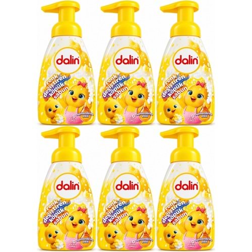 Dalin Köpük Sabun 200 ML Renk Değiştiren (Çocuklar İçin) (6 Lı Set)