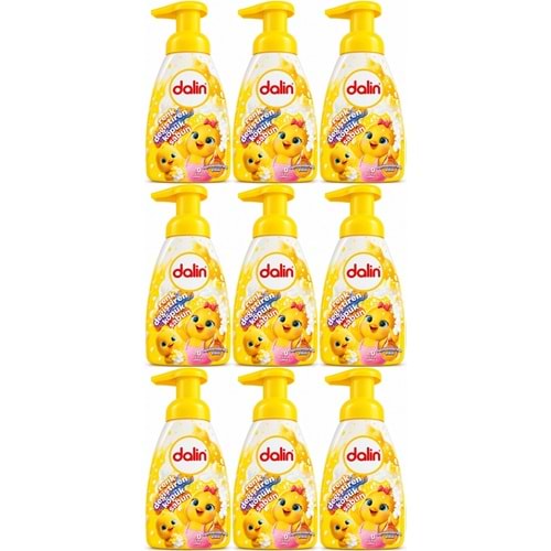 Dalin Köpük Sabun 200 ML Renk Değiştiren (Çocuklar İçin) (9 Lu Set)