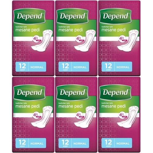 Depend Mesane Pedi Kadın Normal 72 Adet