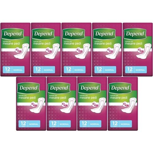 Depend Mesane Pedi Kadın Normal 108 Adet