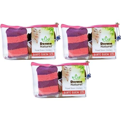 Derma Naturel Banyo Bakım Seti 4 Parça (3 Lü Set)
