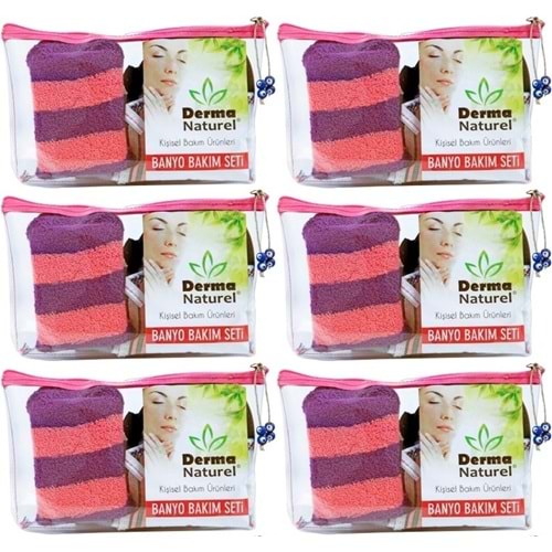 Derma Naturel Banyo Bakım Seti 4 Parça (6 Lı Set)