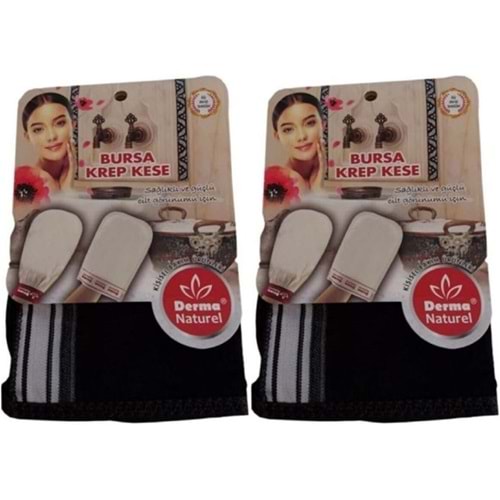 Derma Naturel Krep Kese - Siyah MS-28 (2 Li Set)