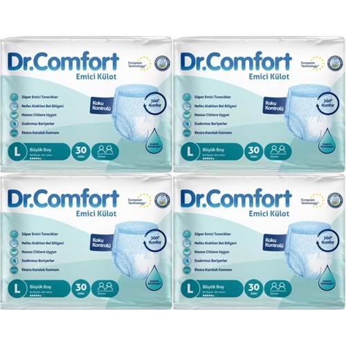 Dr.Comfort Yetişkin Bezi Emici Külot L - Büyük - Large 120 Adet