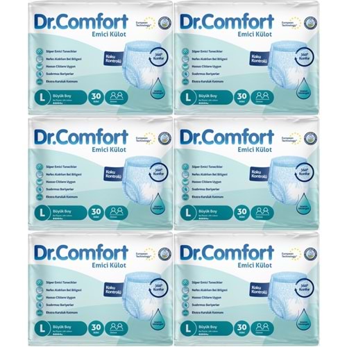 Dr.Comfort Yetişkin Bezi Emici Külot L - Büyük - Large 180 Adet
