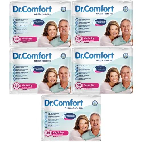 Dr.Comfort Yetişkin Bezi Bel Bantlı Tekstil Yüzeyli M - Orta - Medium 150 Adet