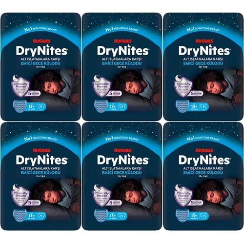 Drynites Emici Gece Külodu/Külot Bez Erkek 13+ Yaş (48-60KG) X Large 54 Adet