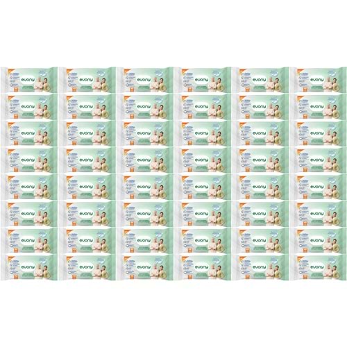 Evony Yetişkin Vücut Perine Temizleme Islak Mendil Havlu 48 Yaprak XL Banyo Ferahlığı (48 Li Set)