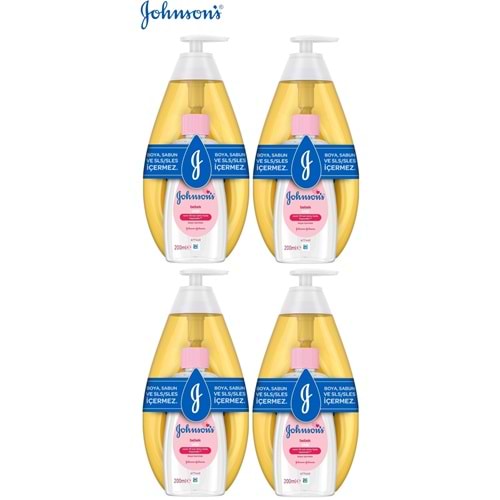 Johnsons Baby Bebek Şampuanı Klasik 750Ml+Bebek Yağı 200Ml (4 Lü Set)
