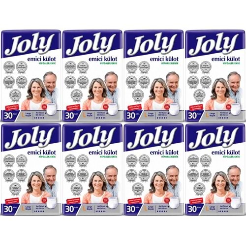 Joly Emici Külot Yetişkin Bezi L - Büyük - Large 240 Adet
