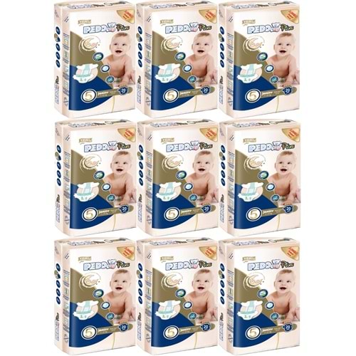 Pedo Plus Bebek Bezi 5 Beden 11-25 KG Junior 180 Adet Jumbo Ekstra Pk