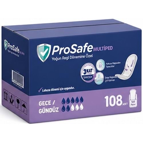 Prosafe Multiped Regl - Mesane - Lohusa Pedi S - Küçük - Small Gece/Gündüz 108 Adet