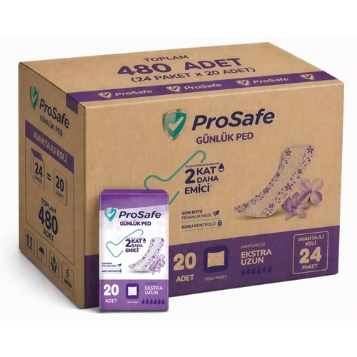 Prosafe Günlük Ped Extra Uzun 480 Adet