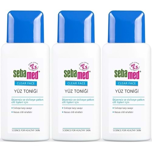Sebamed Clear Face Yüz Temizleyici Toniği 200ML (3 Lü Set)