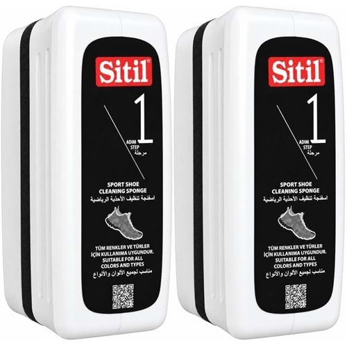 Sitil Spor Ayakkabı Temizleme Süngeri 75 ML (2 Li Set)